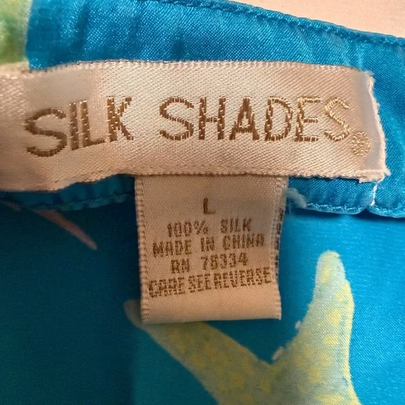 Silk Shades Blue Tropical Tank and Shorts Set - Picture 2 of 11